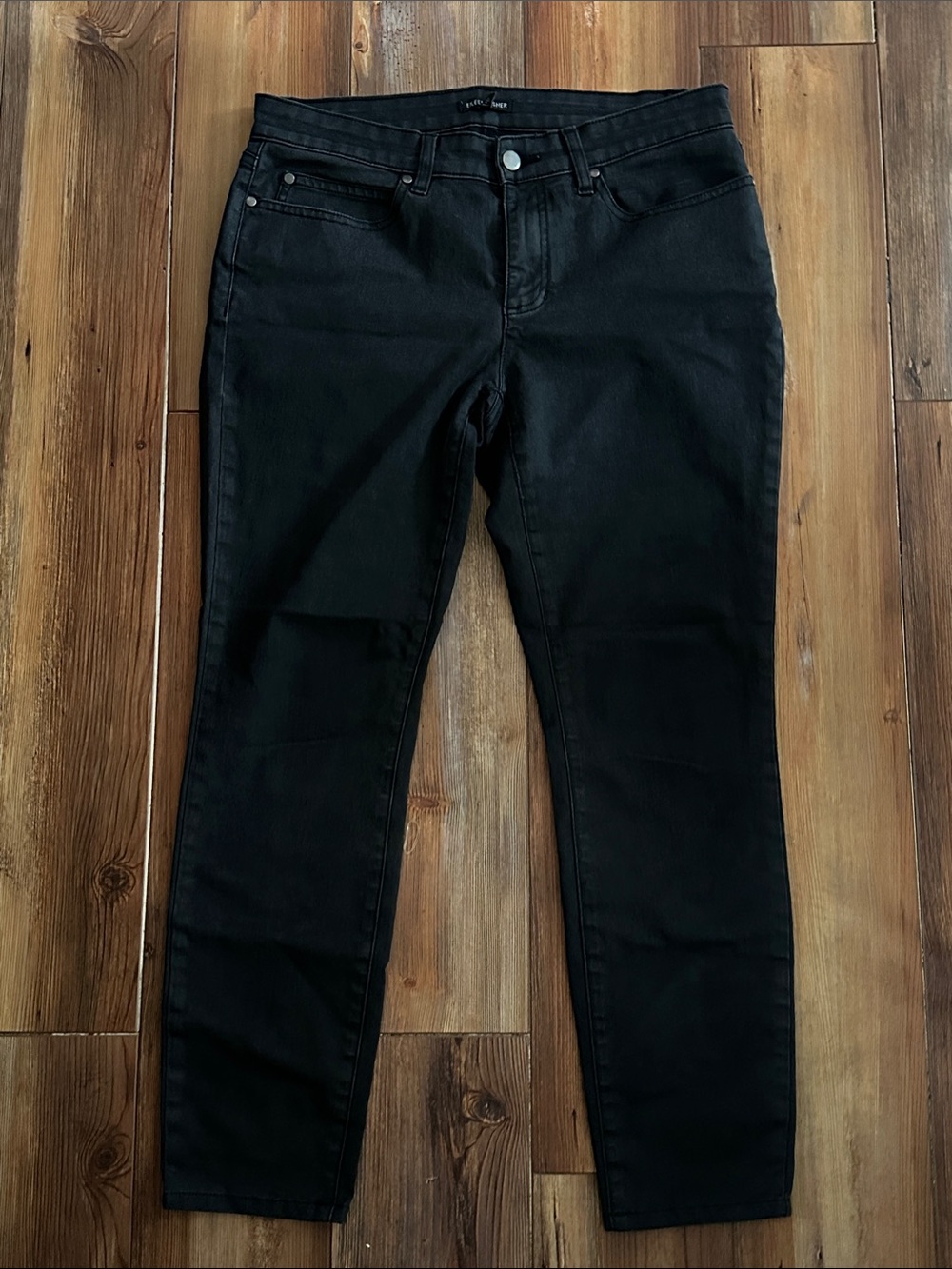 Eileen Fisher Black Skinny Jeans 10